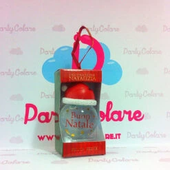 Palla Di Neve 4x6 Cm Con Frase BUON NATALE