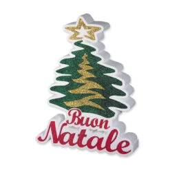 Albero In Polistirolo Buon Natale 25x31x4 Cm