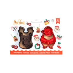 Set 2 Tagliapasta Babbo Natale E Renna