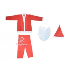 Costume Babbo Natale Bimbo - Taglia 9/11 Anni