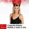 Cappello Babbo Natale A Testa In Giù 33x26 Cm