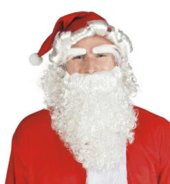 Set Babbo Natale - Parrucca, Cappello, Sopracciglia E Barba