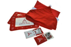 Set 7 Pezzi Per Posto Tavola Christmas - Addobbo Tavolo Natale Completo