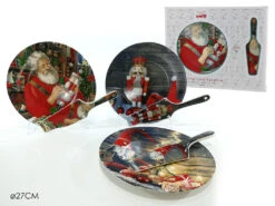 Set Natale Piatto Da 27 Cm + Paletta In Confezione Regalo