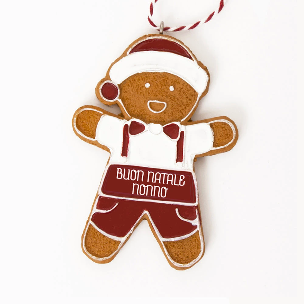 Pendente Ginger Boy - Buon Natale Nonno