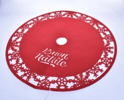 Copri Base Rosso Albero Di Natale Buon Natale Diametro 80 Cm