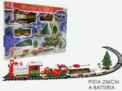 Pista Treno Di Natale Con Luci E Suoni 22 Pezzi