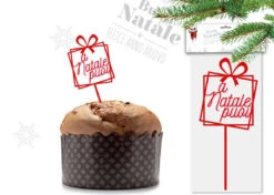 Cake Topper Panettone Buon Natale
