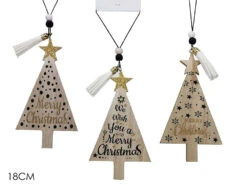 Appendino In Legno Albero Di Natale 18 Cm