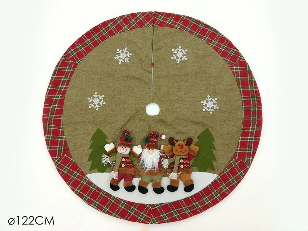 Copri Base Albero Di Natale Con Personaggi 122 Cm