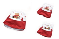 Copri Base Per Albero Di Natale Rosso E Bianco