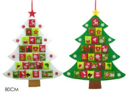 Calendario Dell'Avvento Albero Di Natale 80 Cm