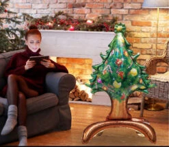 Palloncino Standing Albero Di Natale 113x75 Cm