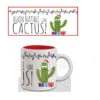 Tazza In Ceramica Buon Natale Un Cactus