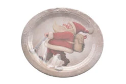 Piatti 18 Cm Babbo Natale In Monopattino 8 Pezzi