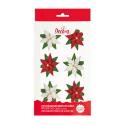 Decorazioni In Zucchero Stelle Di Natale 6 Pezzi