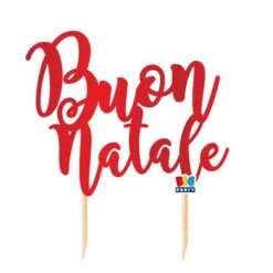 Cake Topper Italic 20x21 Cm Buon Natale
