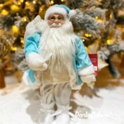 Babbo Natale Tiffany E Bianco 60 Cm