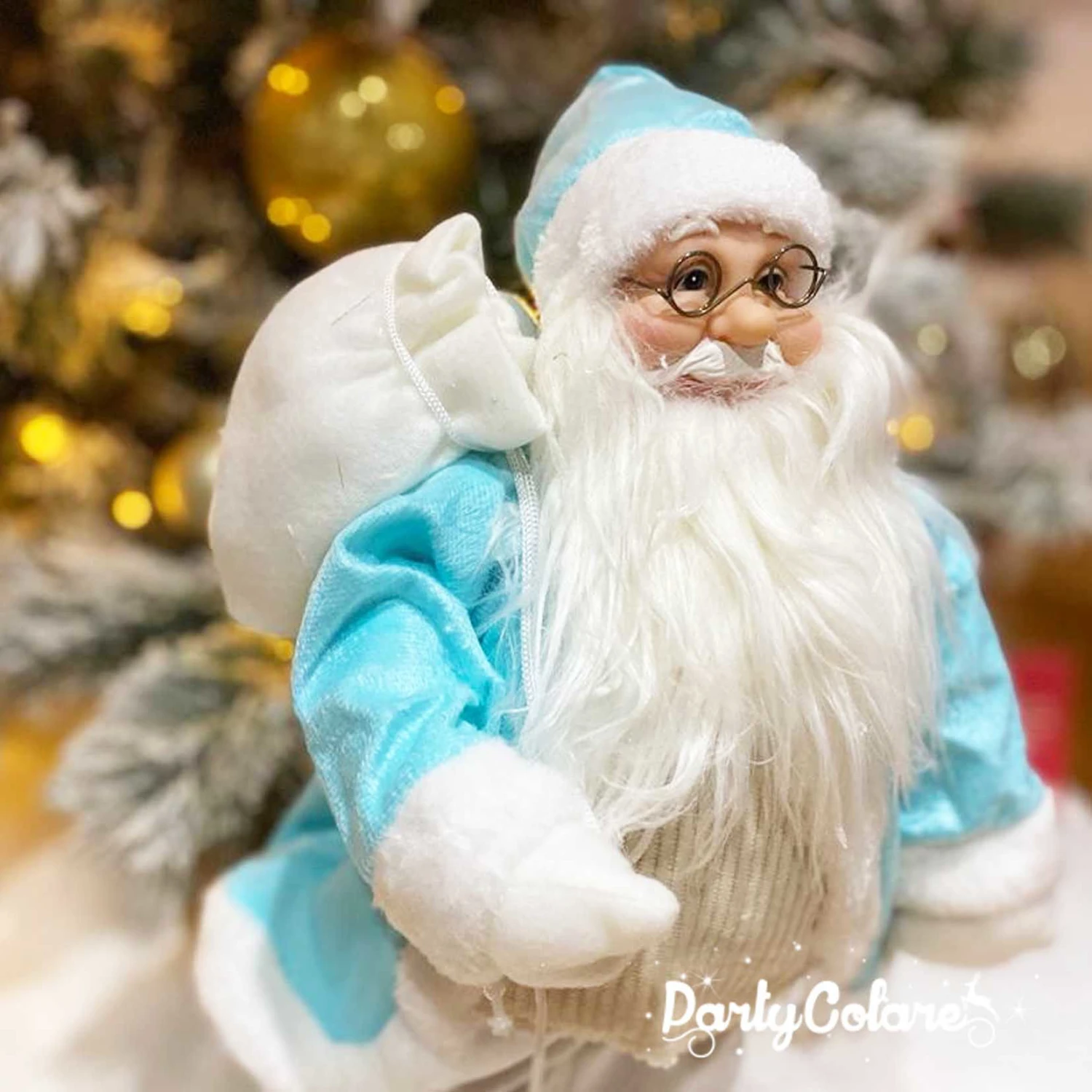 Babbo Natale Tiffany E Bianco 80 Cm - immagine 2